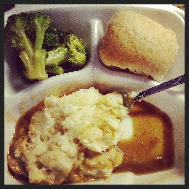 Broccoli Photograph - Womans Cafeteria Food > The Lakes by Kayla Templet