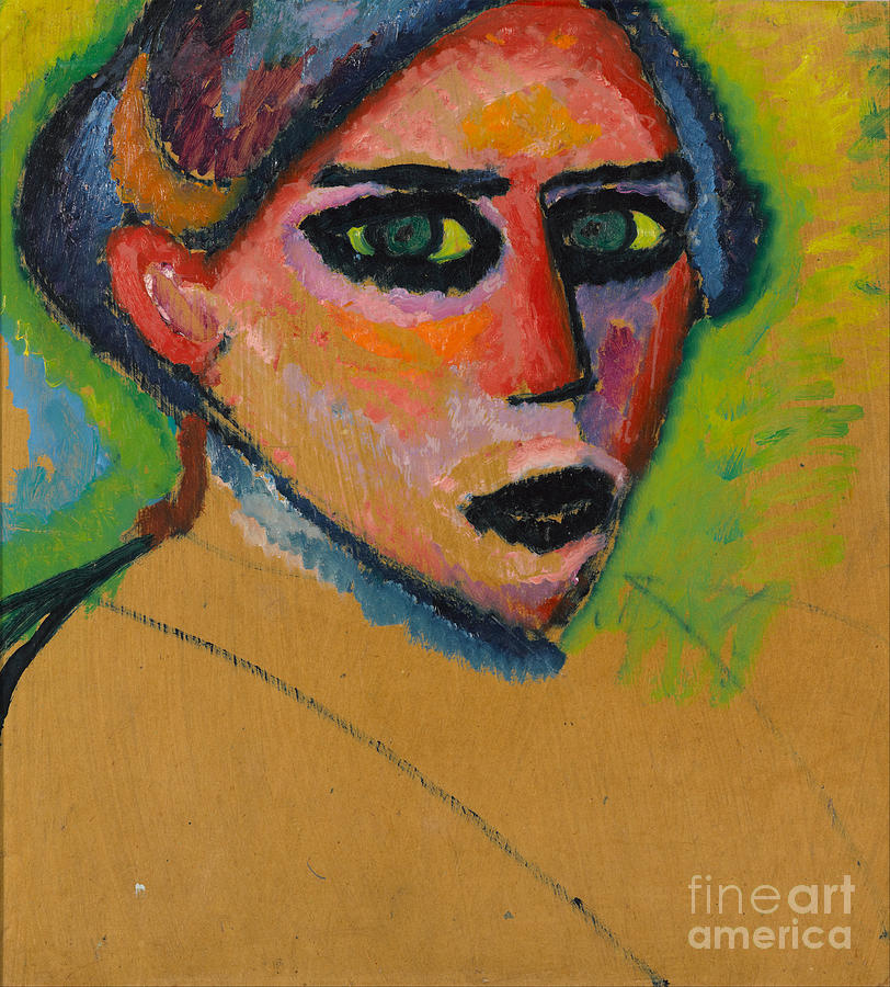 Alexej Von Jawlensky Painting - Womans face by Celestial Images