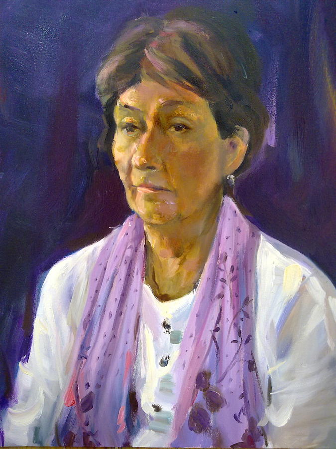 Woman's Portrait Painting by Ainur Samedova - Fine Art America