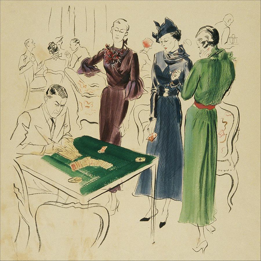 Women By A Bridge Table Digital Art by Rene Bouet-Willaumez Women By A Bridge Table Digital Art by Rene Bouet-Willaumez