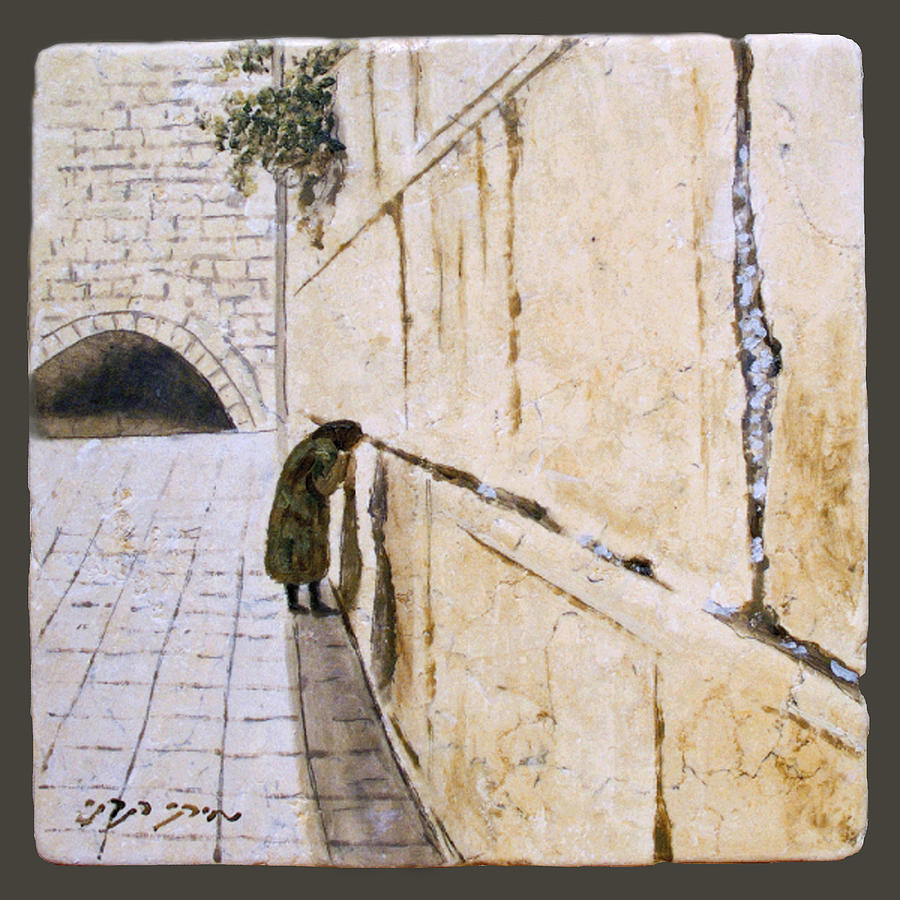 Holy Land Painting - Women of the Wall by Miki Karni
