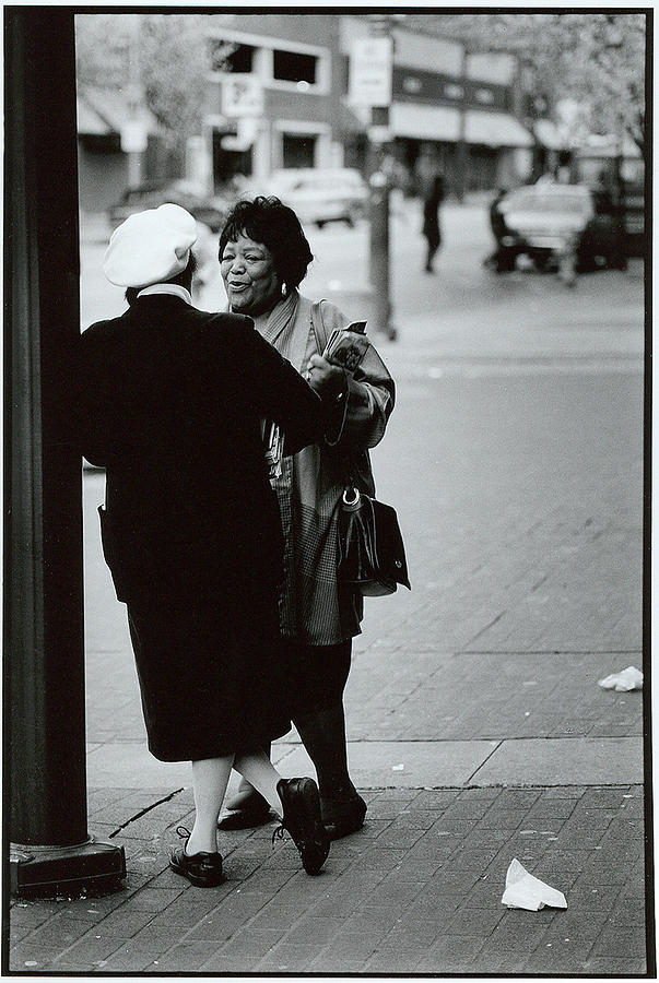 African American Women Photograph - Women Talking - Baltimore MD by Harold E McCray