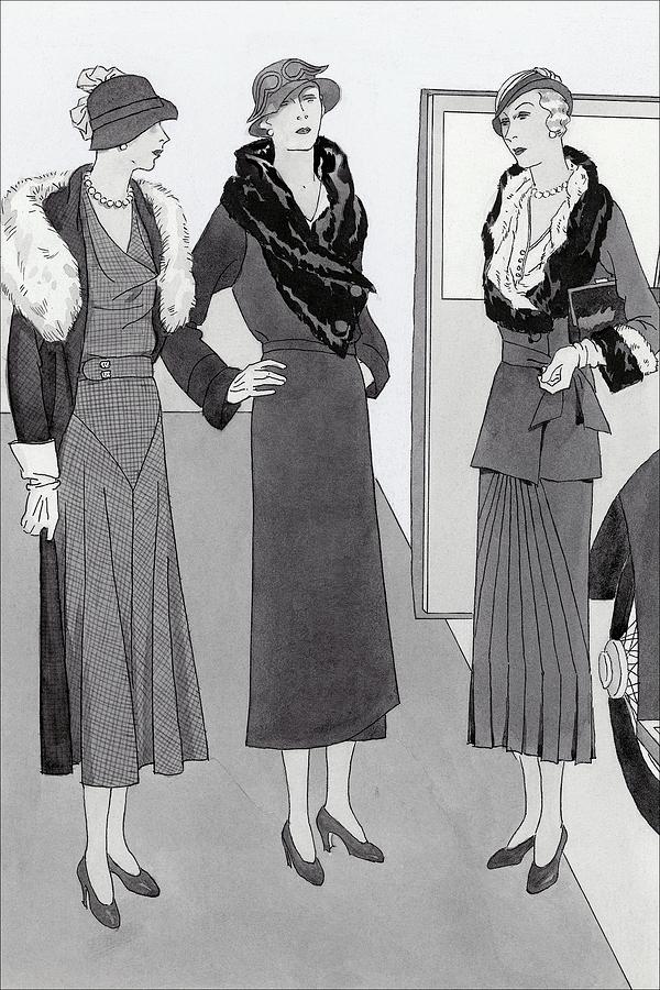 Vintage Digital Art - Women Wearing Clothing By Bendels by Polly Tigue Francis