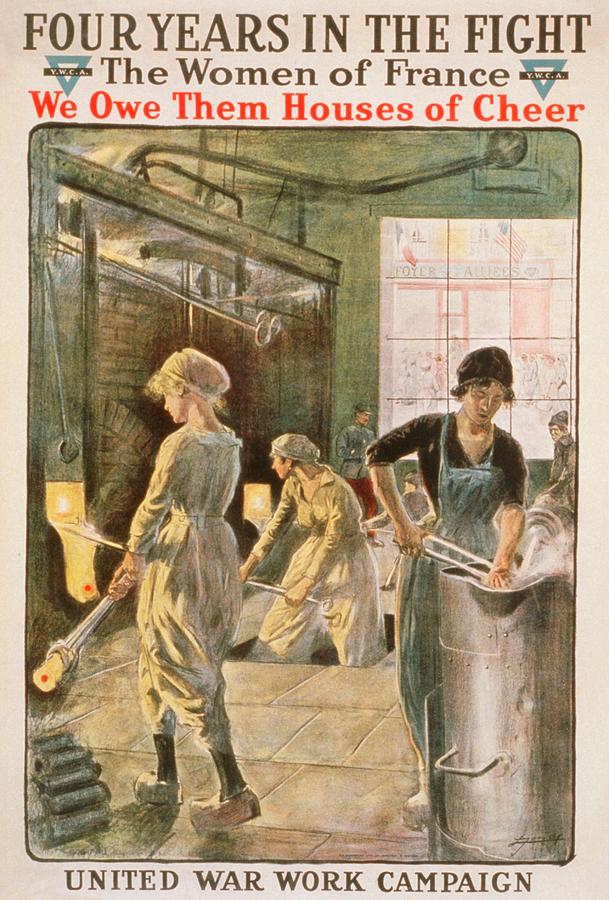 Women Working In Metal Foundry Photograph by Library Of Congress