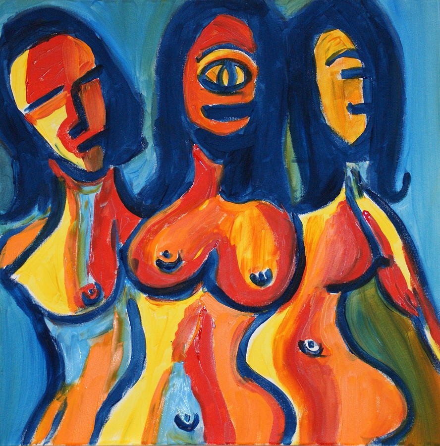 Women Painting - Women2 by Sandra Conceicao