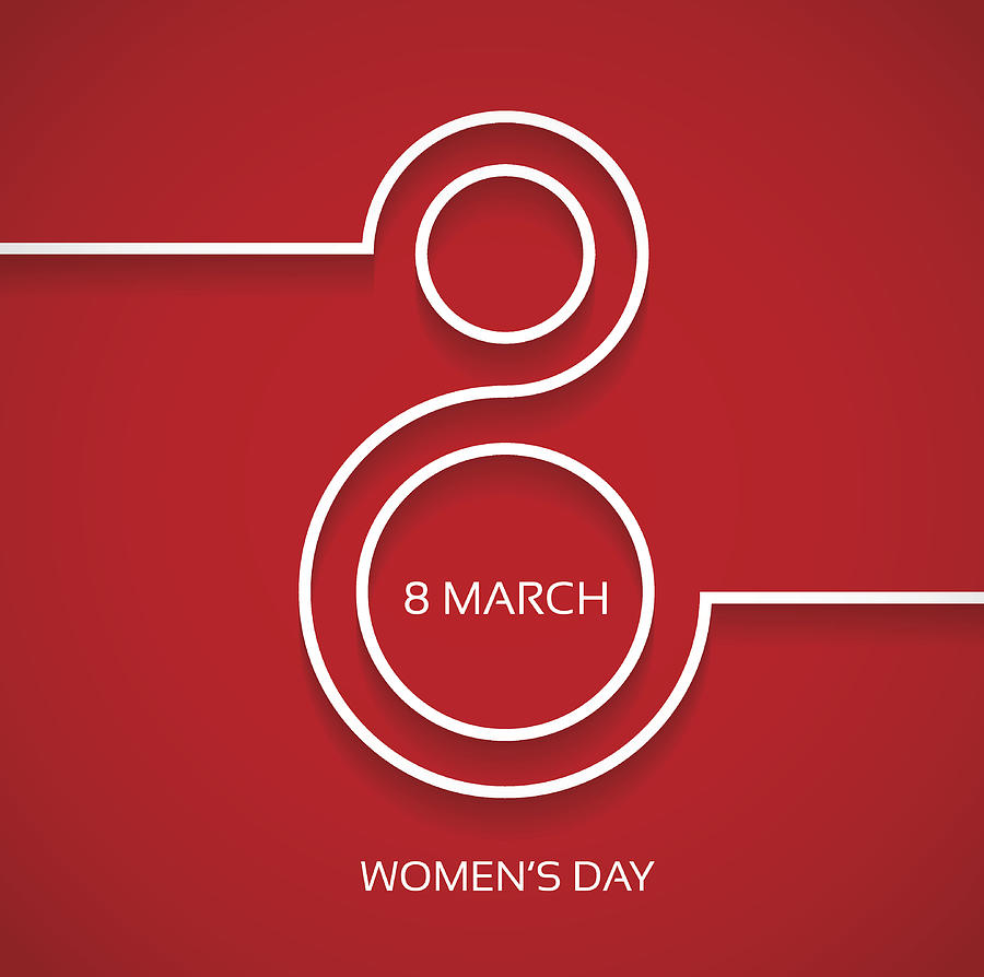Womens day design background Drawing by Studio-Pro