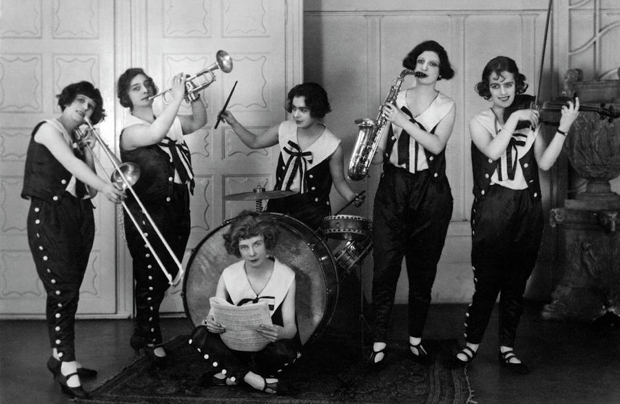 Womens Jazz Band Photograph by Underwood Archives