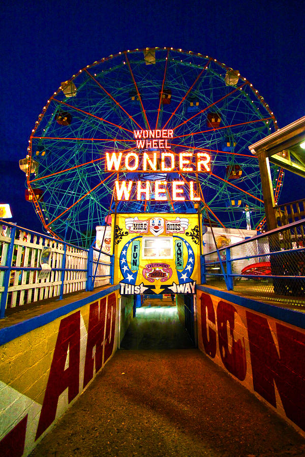 Wonder Wheel Photograph by Mitch Cat