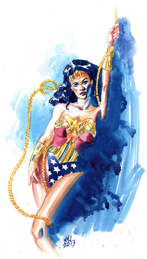 Wonder Woman Painting - Wonder Woman by Ken Meyer jr