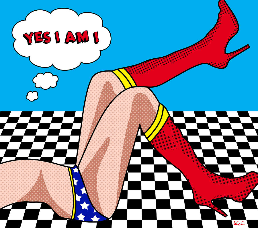 Superman Digital Art - Wonder Woman  by Mark Ashkenazi
