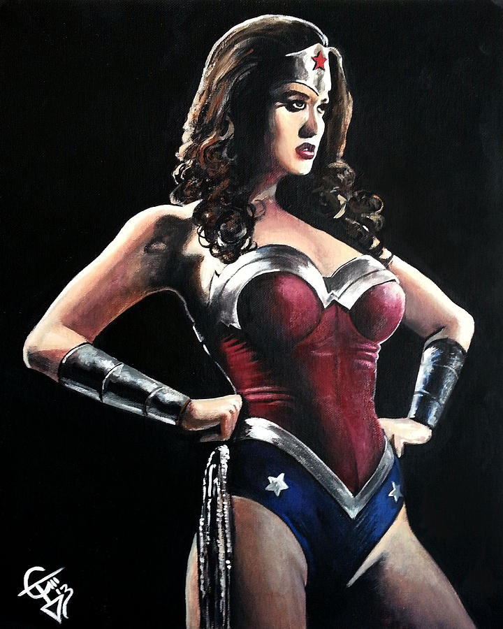 Wonder Women Painting by Tom Carlton