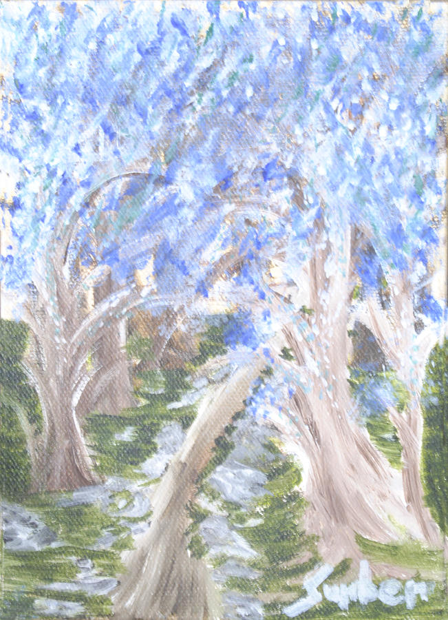 Wondering through Trees Painting by Suzanne Surber