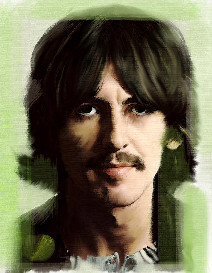 George Harrison, Autumn 68 Painting by Iconic Images Art Gallery David Pucciarelli