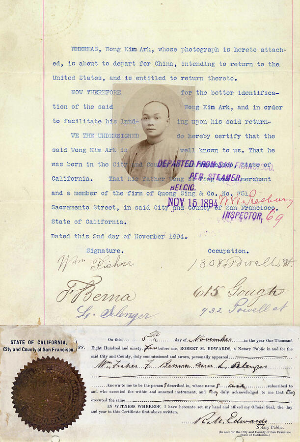 Wong Kim Ark Photograph by GRANGER Historical Picture Archive Wong Kim Ark Photograph by GRANGER Historical Picture Archive