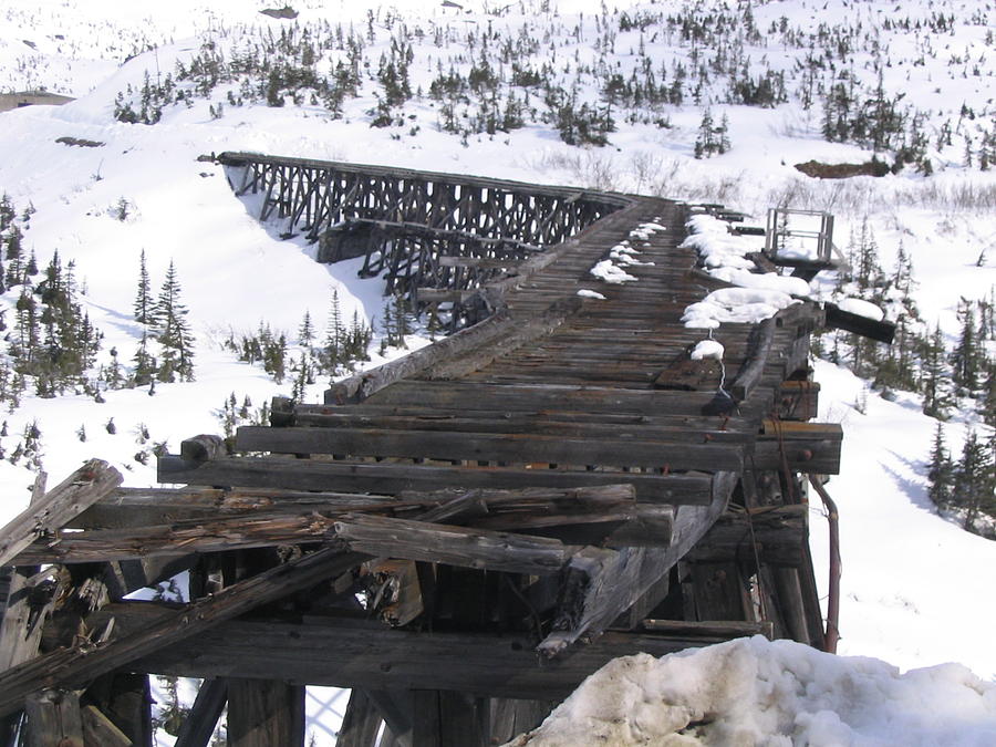 Winter Photograph - Wood Bridge by Brian Williamson