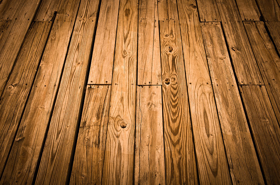  Wood  Deck  Background  Photograph by Brandon Bourdages