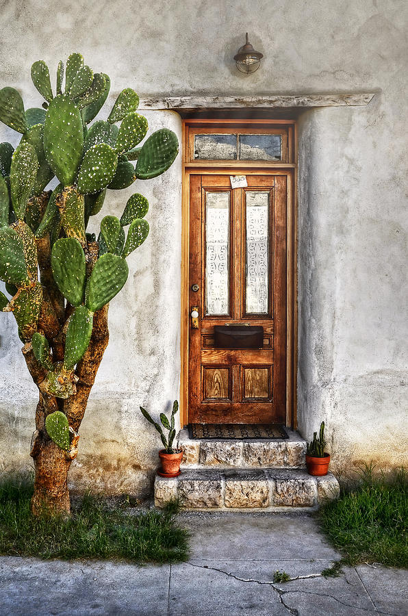 Wood Door In Tuscon Photograph by Ken Smith