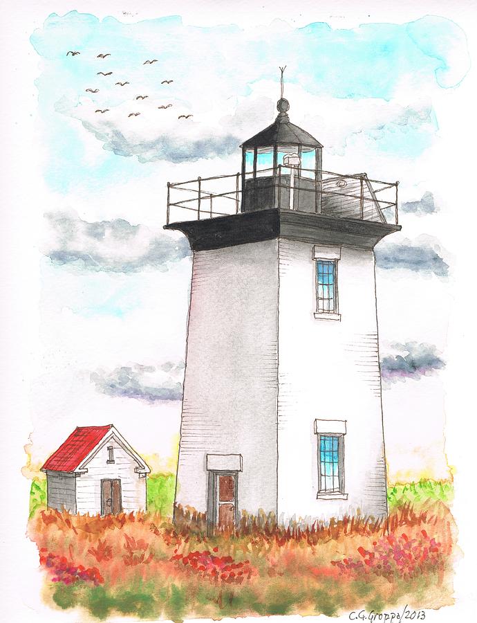 Wood End Lighthouse - Massachusetts Painting by Carlos G Groppa