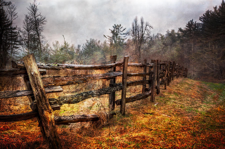 Barn Photograph - Wood Fences by Debra and Dave Vanderlaan