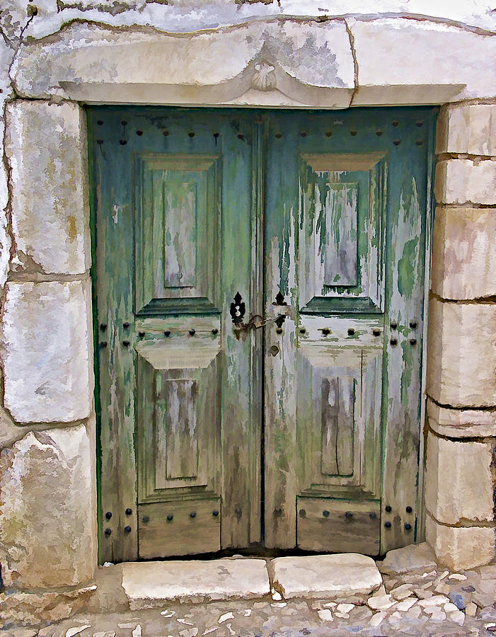 Wood Green Weathered Castle Door Photograph by David Letts