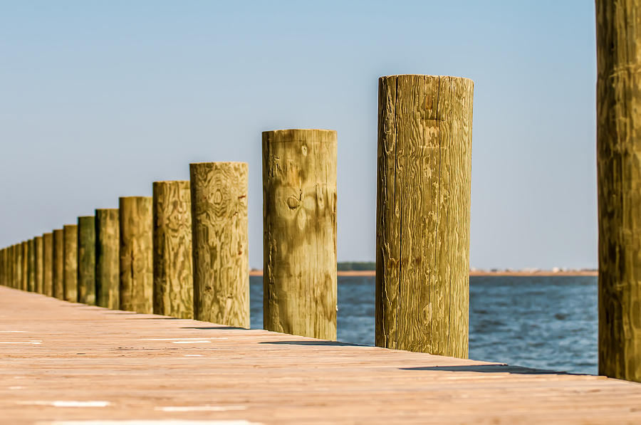 Wood Pier Columns Detail Photograph by Alex Grichenko - Fine Art America