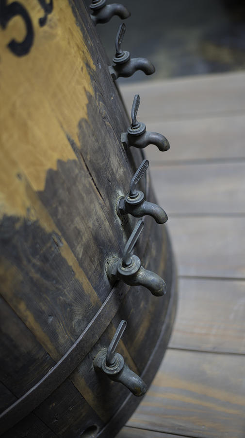 Sake Photograph - Wood Sake Barrel by Diego Re