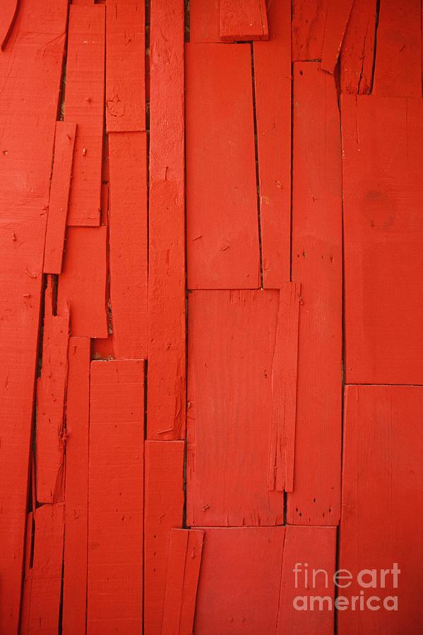 Wood Siding Painted Red Photograph by John Harmon