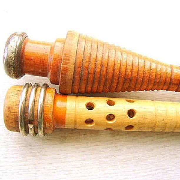 Cool Photograph - Wood Spindle Spool Bobbins by Futoshi Takami