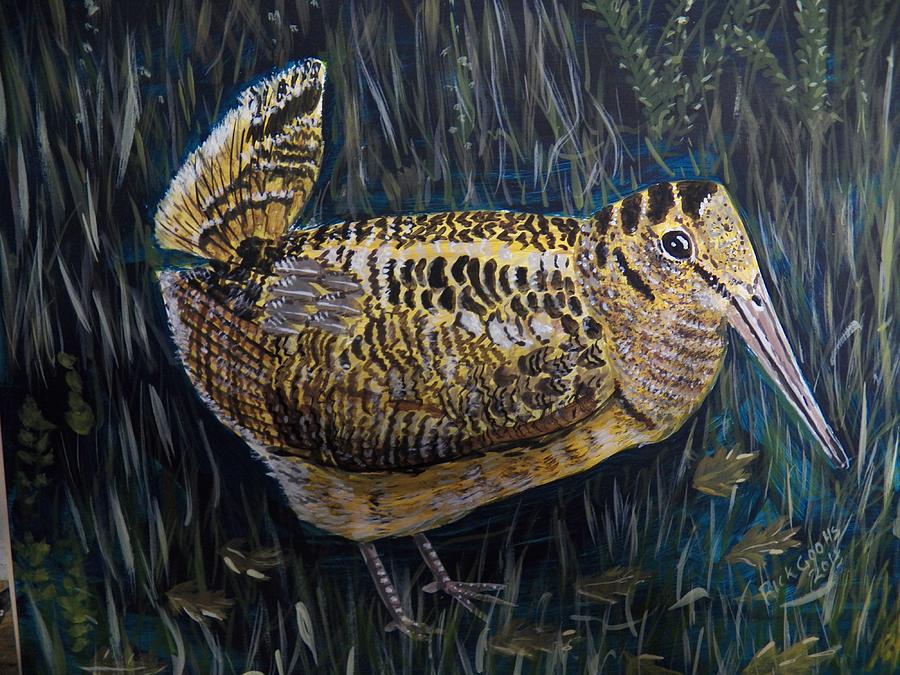 Woodcock in Seclusion. Painting by Richard Goohs