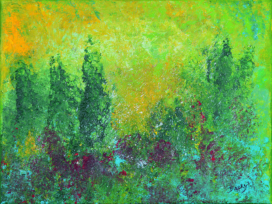 Wooded Wonderland Painting by Donna Blackhall