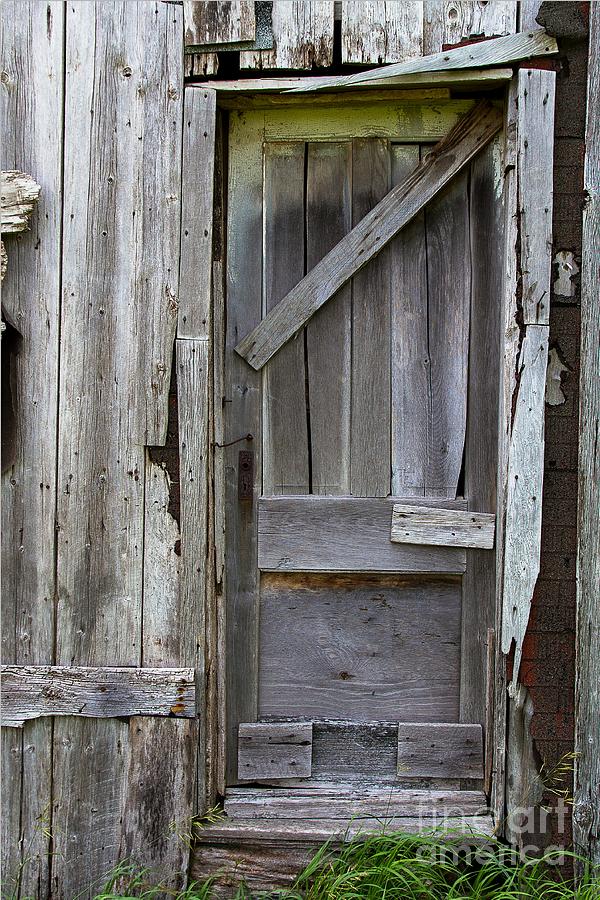 Wooden Barn Door Photograph by Nikki Vig