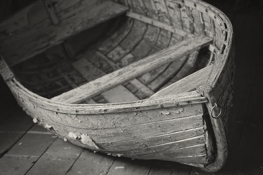Wooden Boat Fading Away Photograph by Mary Lee Dereske