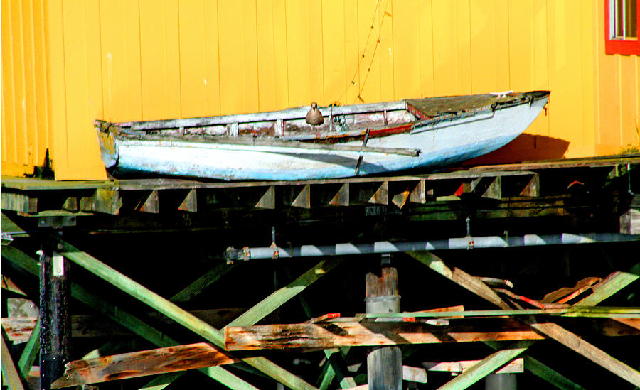 Wooden Boat on Dry Dock Photograph by Joseph Coulombe
