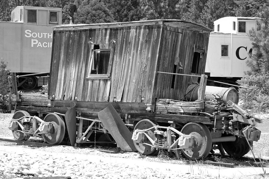 Rustic Photograph - Wooden Caboose by Holly Blunkall