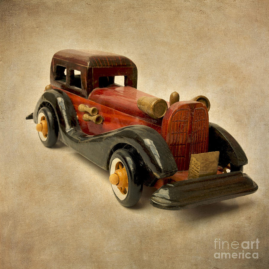 Toy Photograph - Wooden car by Bernard Jaubert