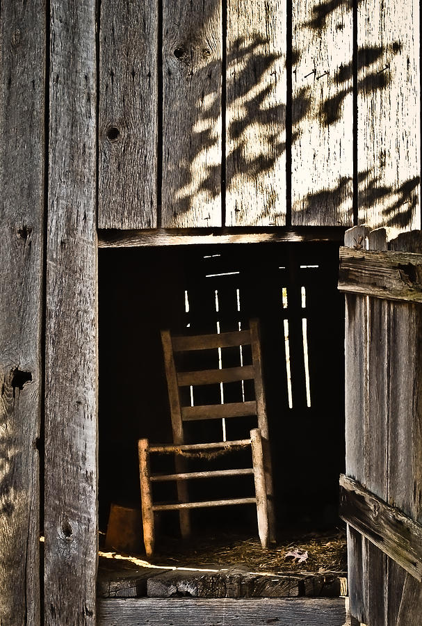 Wooden Chair in Loft 2 Photograph by Greg Jackson