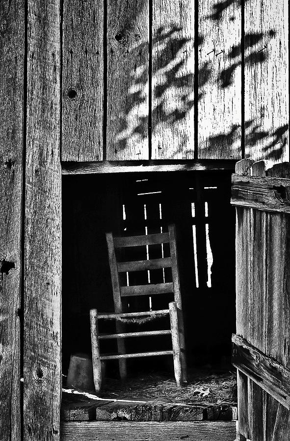 Wooden Chair in Loft Photograph by Greg Jackson