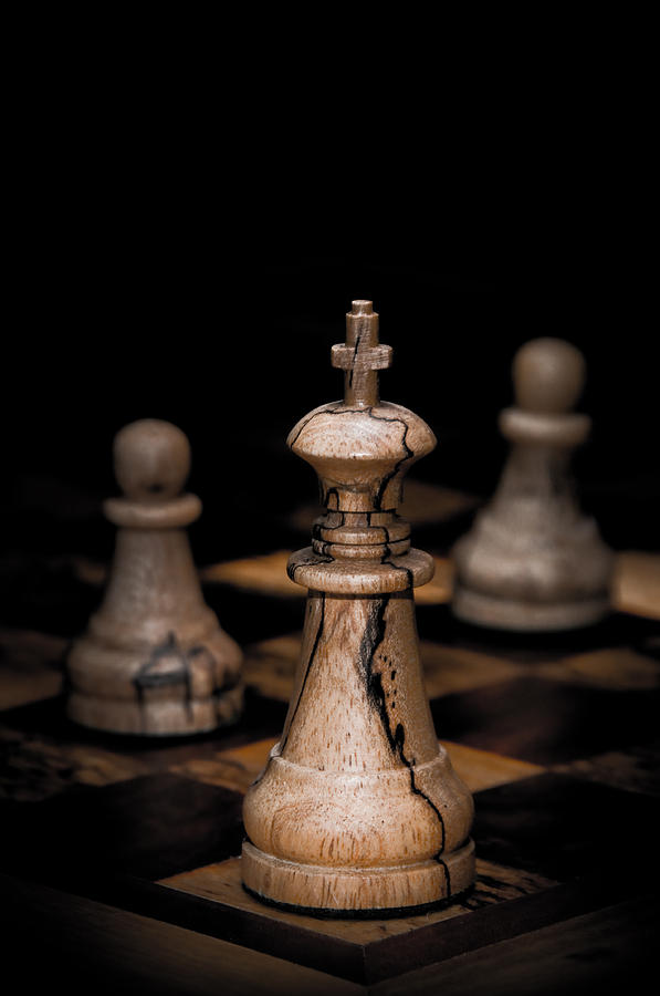 Wooden chess pieces Photograph by OGphoto