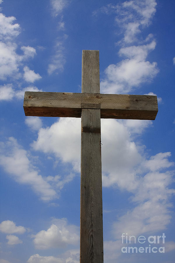 Wooden Cross Photograph by Jerry Bunger