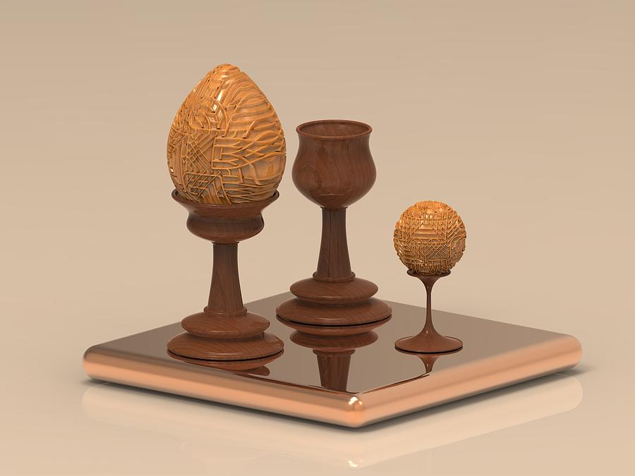Wooden Egg Digital Art by Hakon Soreide