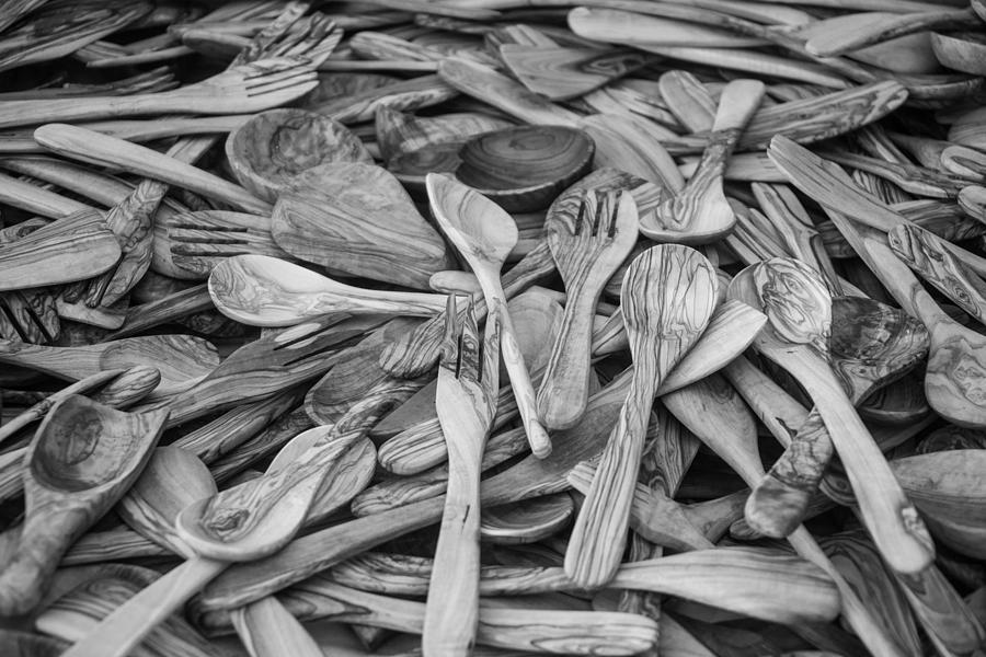 Spoon Still Life Photograph - Wooden Flatware by Ralf Kaiser