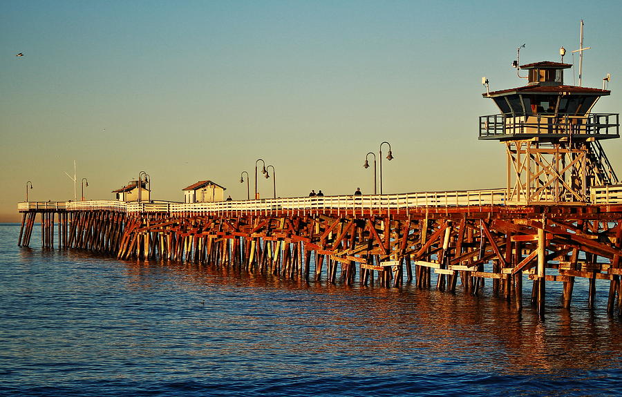 Paradise Photograph - Wooden Pier in San Clemente CA by Richard Cheski