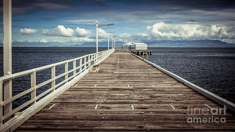 Wooden Pier Photograph by Perry Webster