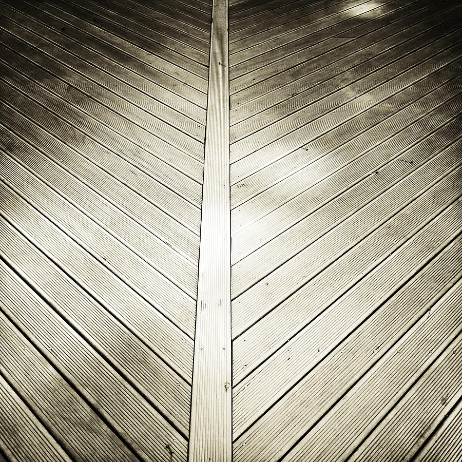 Wood Photograph - Wooden planks by Les Cunliffe
