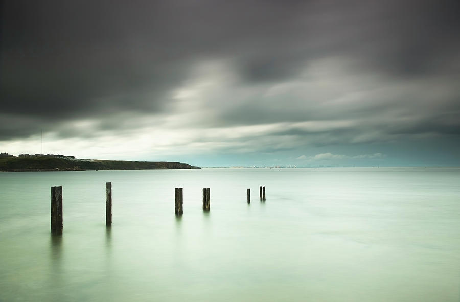 Wooden Posts In A Row In The Shallow Photograph by John Short / Design Pics