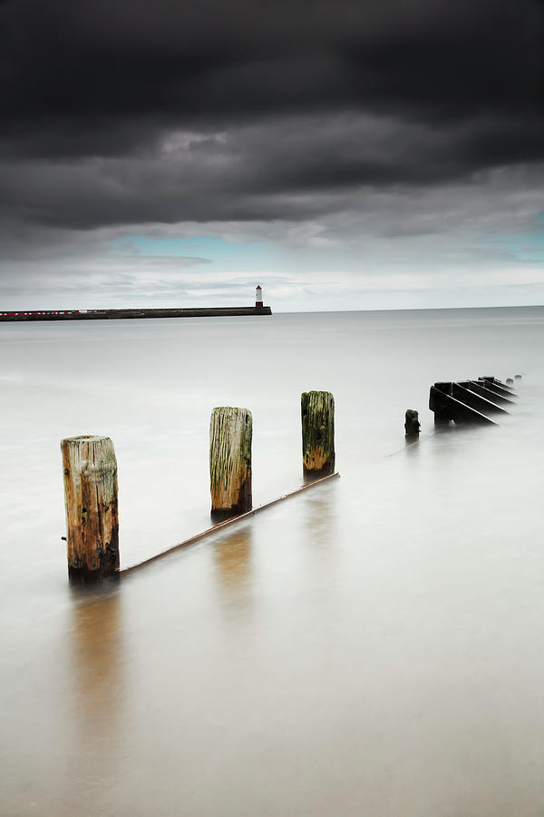 Wooden Posts In The Tranquil Water Photograph by John Short / Design Pics