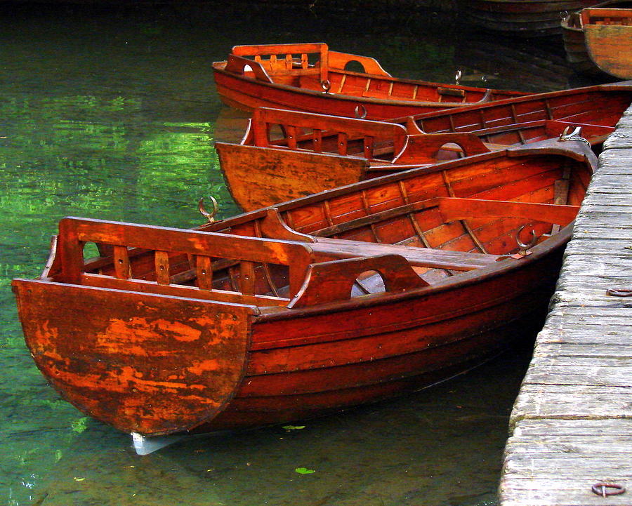 Wooden Rowboats Photograph by Ramona Johnston