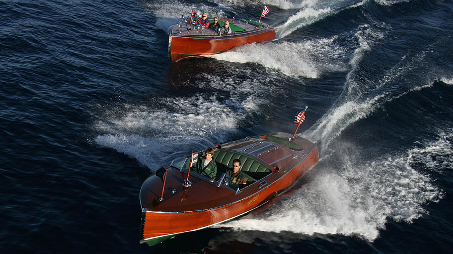 Wooden Runabouts Photograph by Steven Lapkin