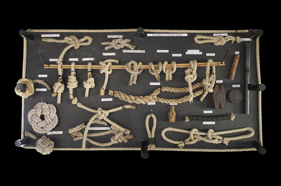 Wooden Ship Sailors Rope Knots Photograph by Thomas Woolworth - Pixels