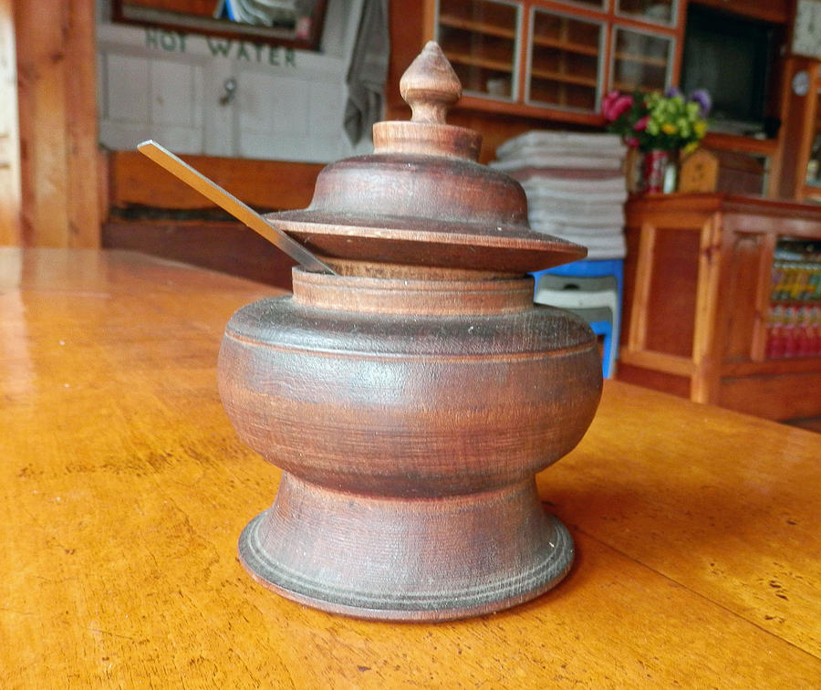 Wooden Sugar Pot Photograph by Pema Hou